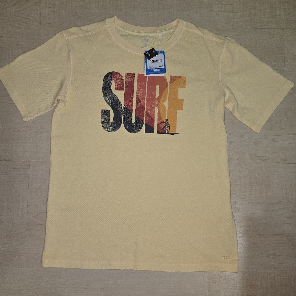 NWT DSG Boy's Custom Dyed Yellow Surf T-Shirt Size: XL